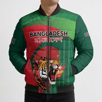 Royal Bengal Tiger Bangladesh Personalized Bomber Puffer Jacket - Wonder Print Shop