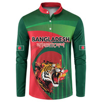 Royal Bengal Tiger Bangladesh Personalized Button Sweatshirt - Wonder Print Shop