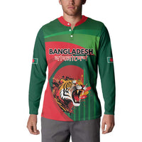 Royal Bengal Tiger Bangladesh Personalized Button Sweatshirt - Wonder Print Shop