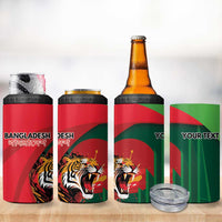 Royal Bengal Tiger Bangladesh Personalized 4 in 1 Can Cooler Tumbler - Wonder Print Shop