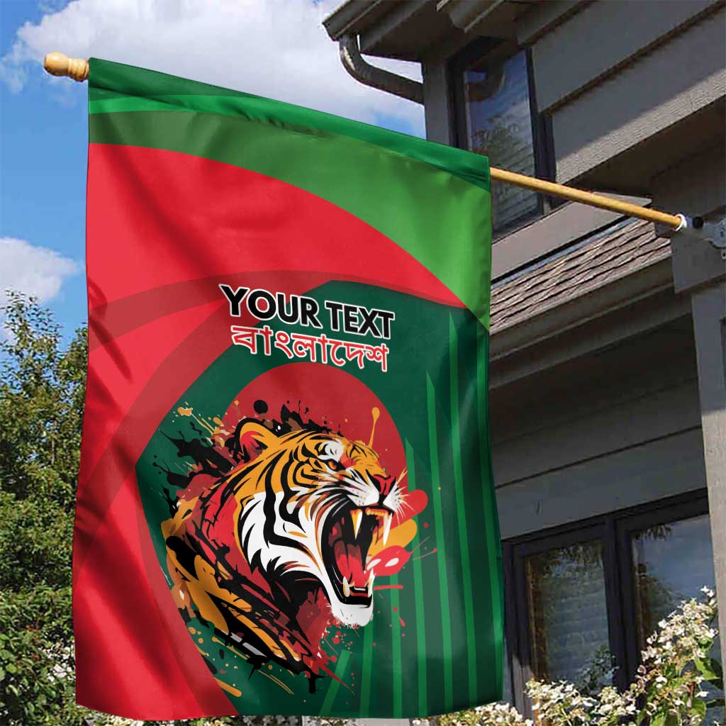 Royal Bengal Tiger Bangladesh Personalized Garden Flag - Wonder Print Shop