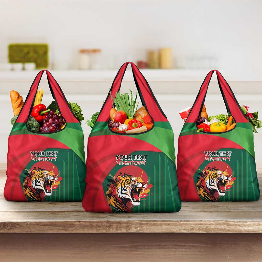 Royal Bengal Tiger Bangladesh Personalized Grocery Bag - Wonder Print Shop