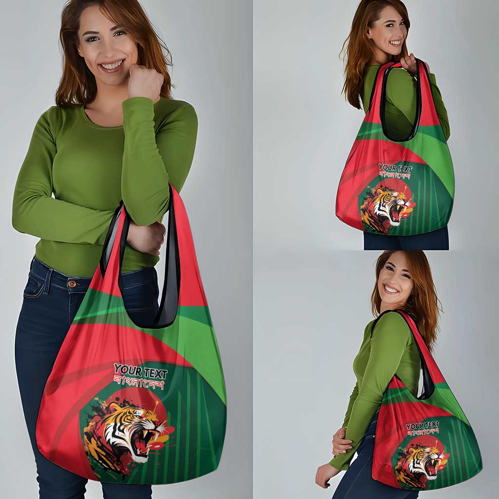 Royal Bengal Tiger Bangladesh Personalized Grocery Bag - Wonder Print Shop