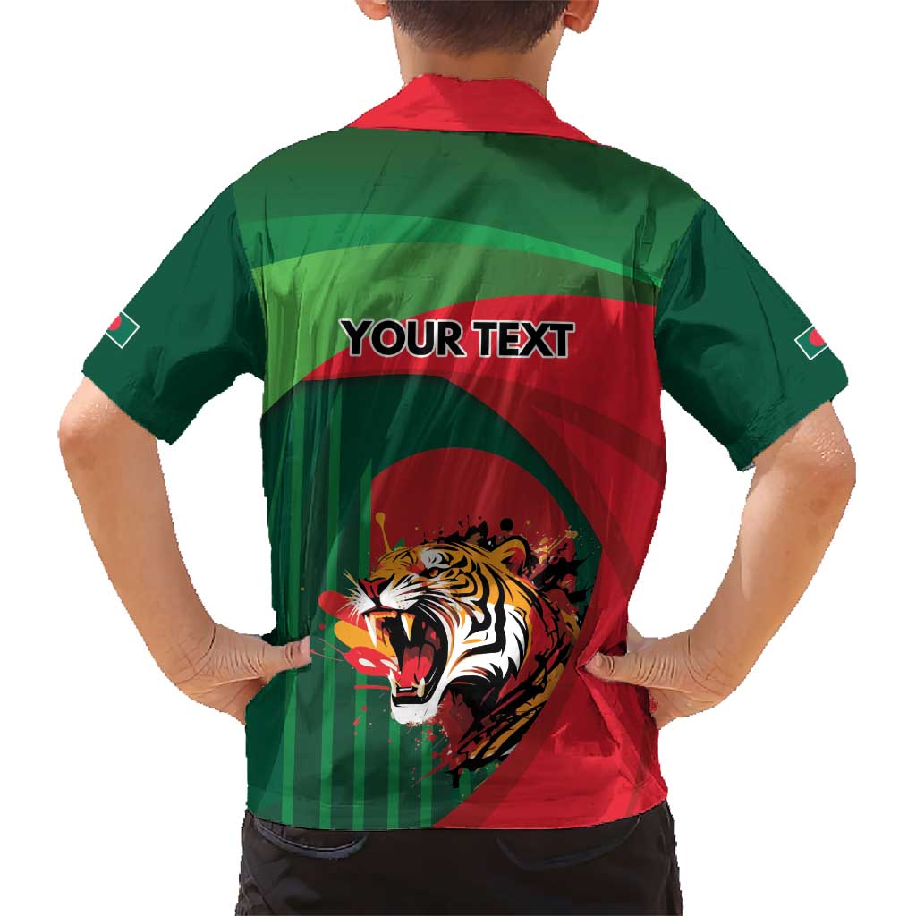 Royal Bengal Tiger Bangladesh Personalized Kid Hawaiian Shirt - Wonder Print Shop