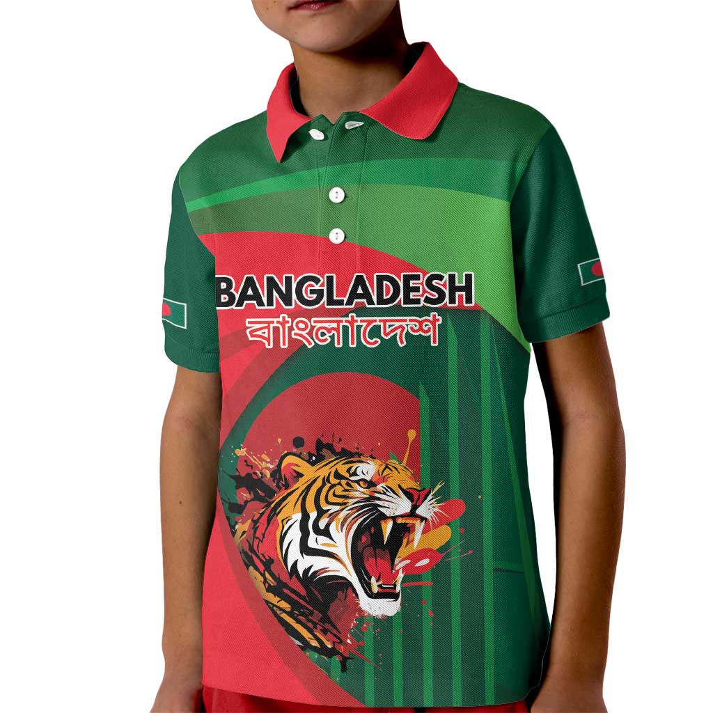 Royal Bengal Tiger Bangladesh Personalized Kid Polo Shirt - Wonder Print Shop
