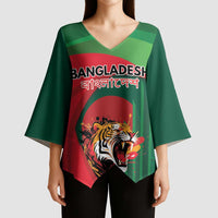 Royal Bengal Tiger Bangladesh Personalized Kimono Sleeve Blouse - Wonder Print Shop