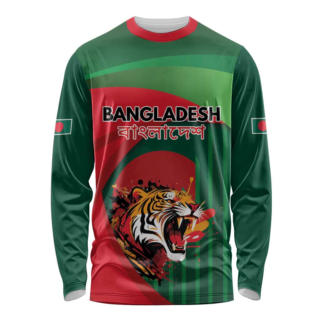Royal Bengal Tiger Bangladesh Personalized Long Sleeve Shirt - Wonder Print Shop