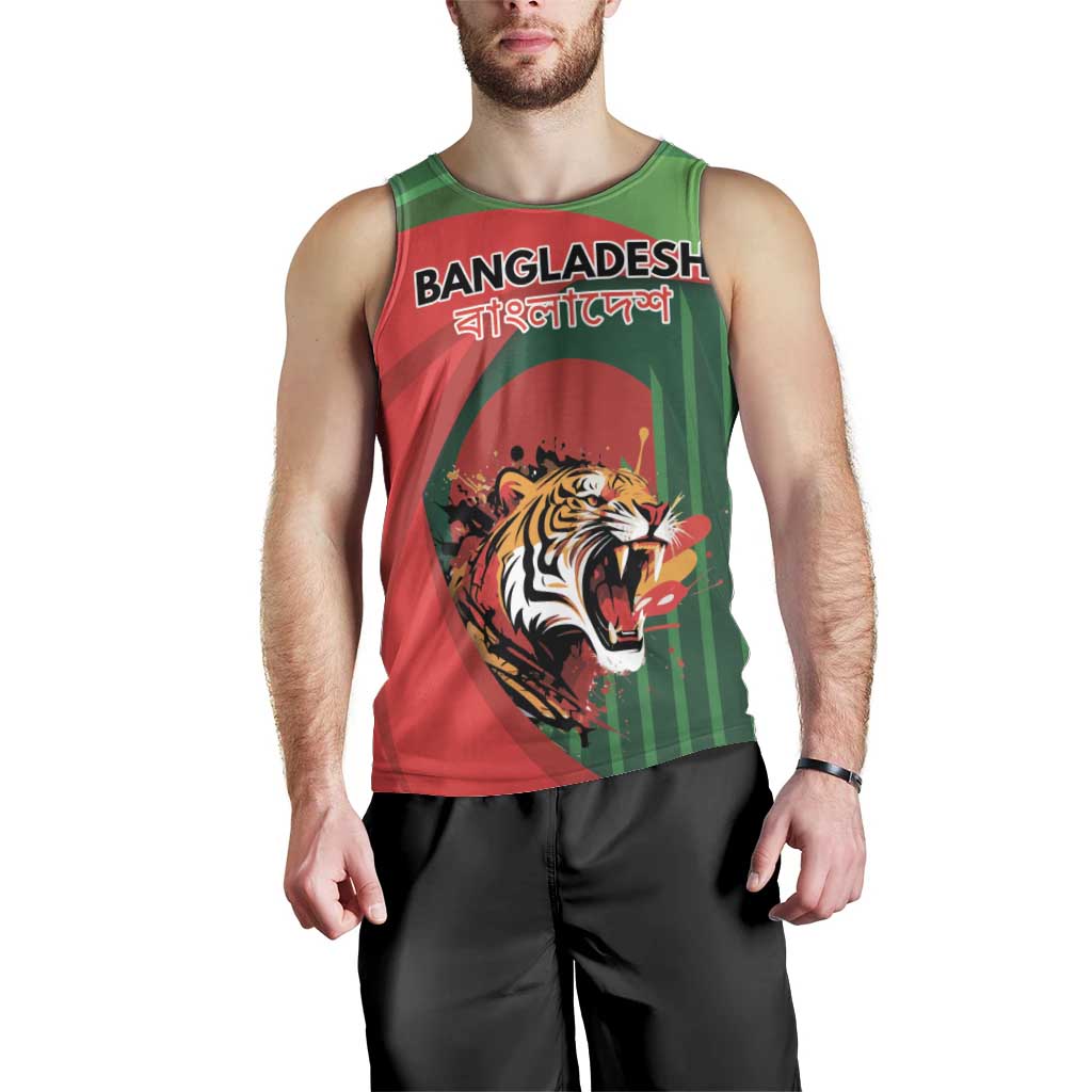 Royal Bengal Tiger Bangladesh Personalized Men Tank Top - Wonder Print Shop