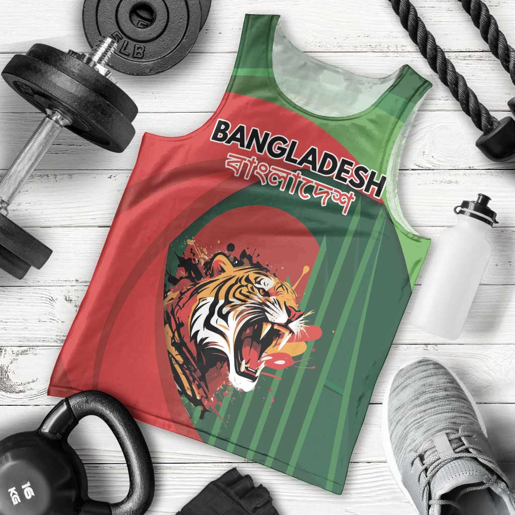Royal Bengal Tiger Bangladesh Personalized Men Tank Top - Wonder Print Shop
