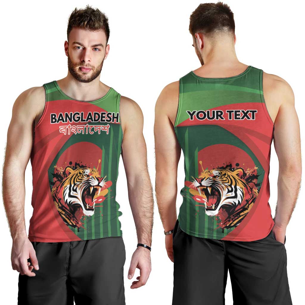 Royal Bengal Tiger Bangladesh Personalized Men Tank Top - Wonder Print Shop