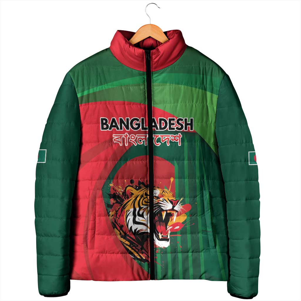 Royal Bengal Tiger Bangladesh Personalized Padded Jacket - Wonder Print Shop