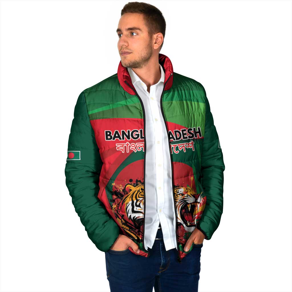 Royal Bengal Tiger Bangladesh Personalized Padded Jacket - Wonder Print Shop