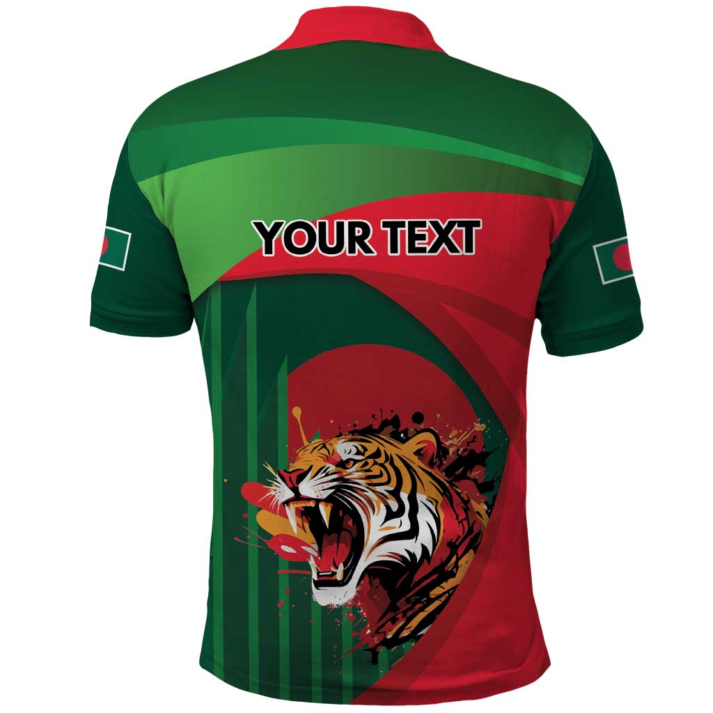 Royal Bengal Tiger Bangladesh Personalized Polo Shirt - Wonder Print Shop
