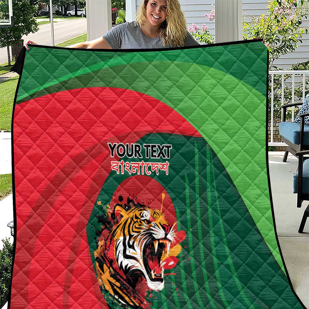 Royal Bengal Tiger Bangladesh Personalized Quilt - Wonder Print Shop
