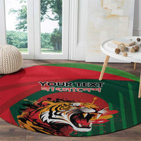 Royal Bengal Tiger Bangladesh Personalized Round Carpet - Wonder Print Shop