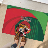 Royal Bengal Tiger Bangladesh Personalized Rubber Doormat - Wonder Print Shop