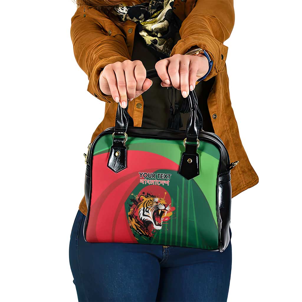 Royal Bengal Tiger Bangladesh Personalized Shoulder Handbag - Wonder Print Shop