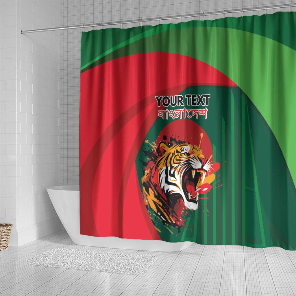 Royal Bengal Tiger Bangladesh Personalized Shower Curtain - Wonder Print Shop