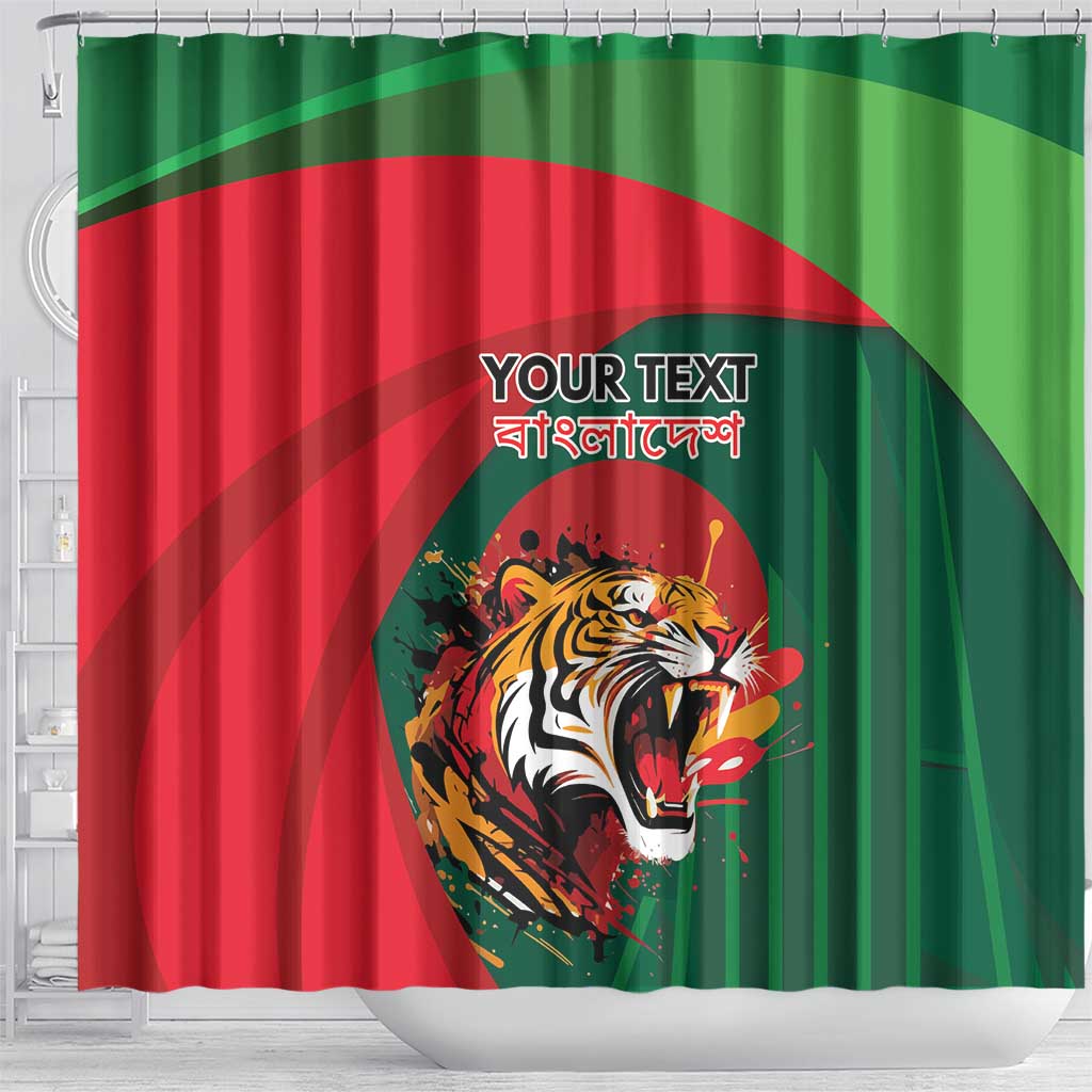 Royal Bengal Tiger Bangladesh Personalized Shower Curtain - Wonder Print Shop