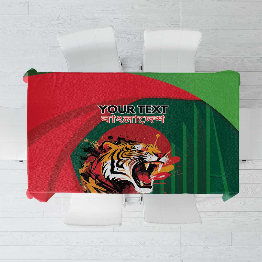 Royal Bengal Tiger Bangladesh Personalized Tablecloth - Wonder Print Shop