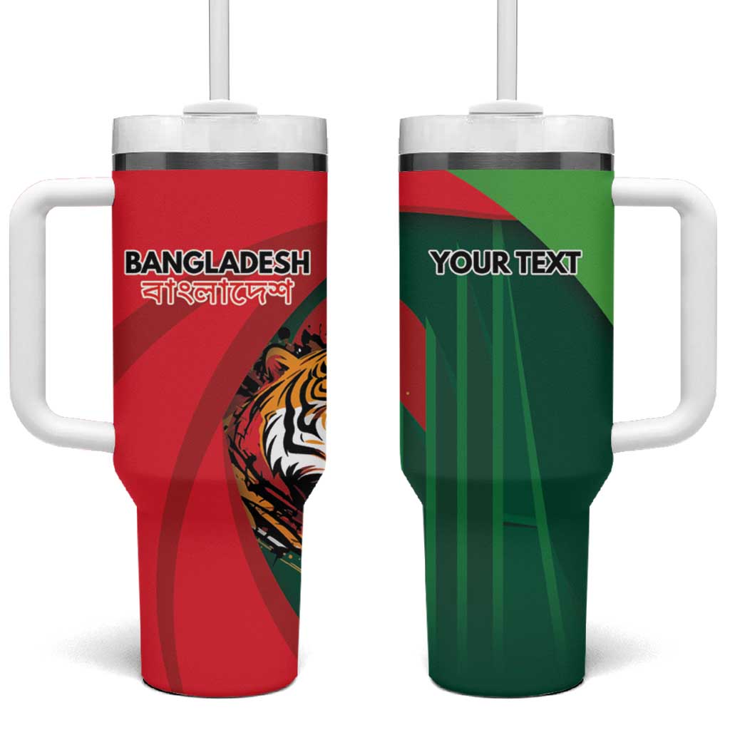 Royal Bengal Tiger Bangladesh Personalized Tumbler With Handle - Wonder Print Shop