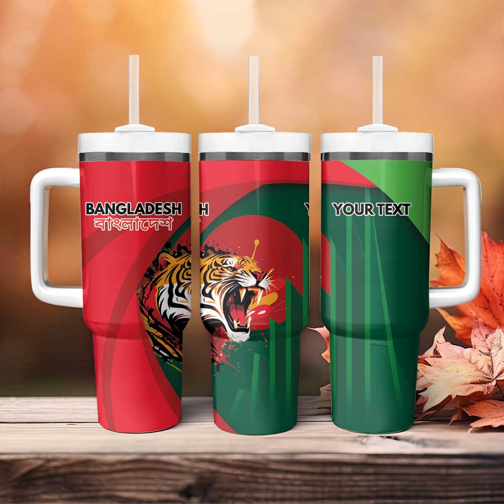 Royal Bengal Tiger Bangladesh Personalized Tumbler With Handle - Wonder Print Shop