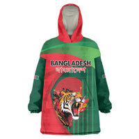 Royal Bengal Tiger Bangladesh Personalized Wearable Blanket Hoodie - Wonder Print Shop