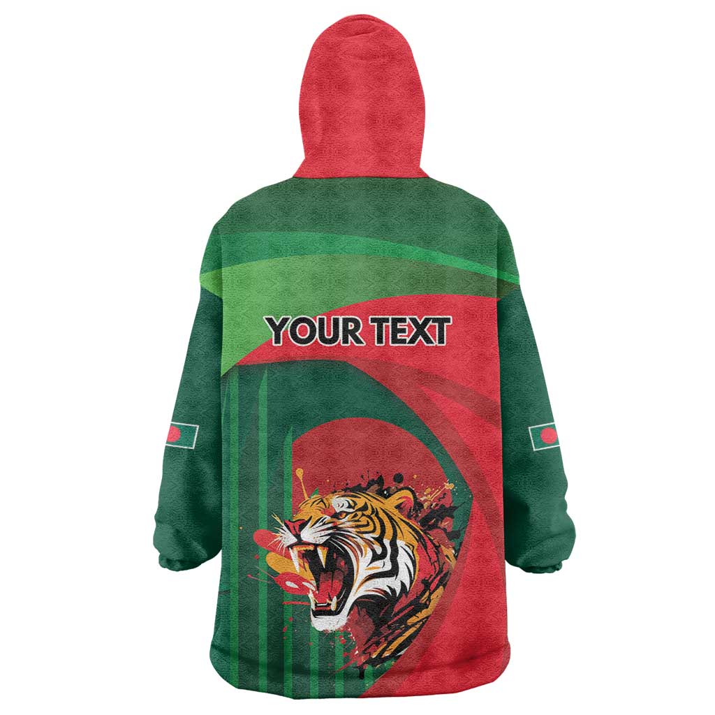 Royal Bengal Tiger Bangladesh Personalized Wearable Blanket Hoodie - Wonder Print Shop