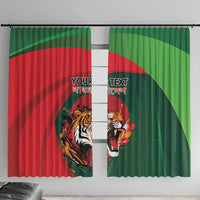 Royal Bengal Tiger Bangladesh Personalized Window Curtain - Wonder Print Shop