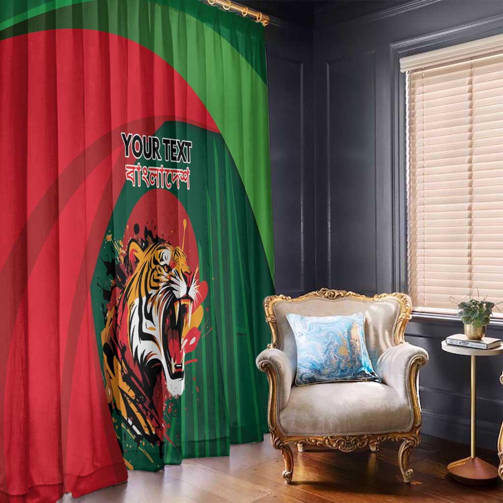 Royal Bengal Tiger Bangladesh Personalized Window Curtain - Wonder Print Shop