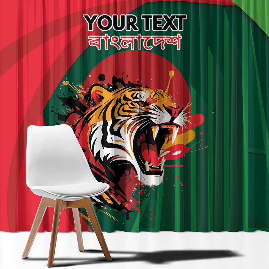 Royal Bengal Tiger Bangladesh Personalized Window Curtain - Wonder Print Shop