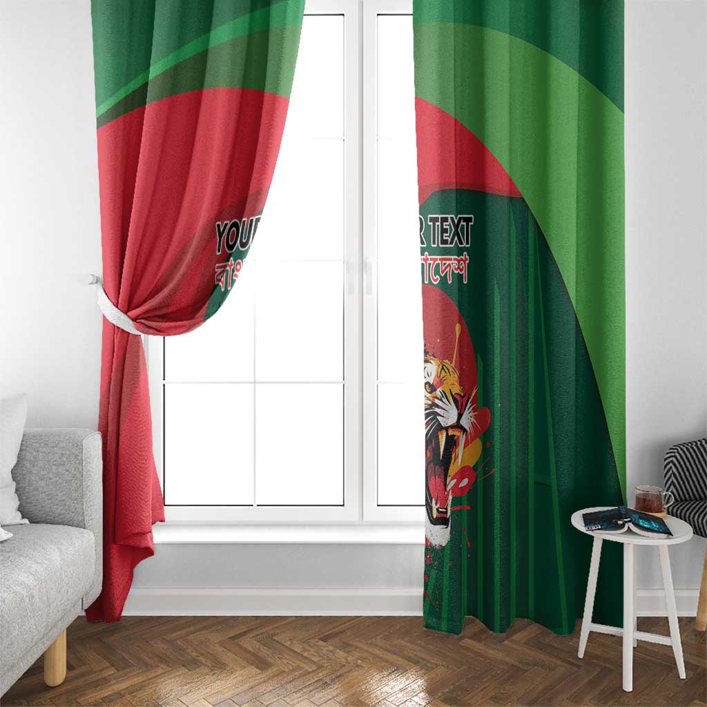 Royal Bengal Tiger Bangladesh Personalized Window Curtain - Wonder Print Shop