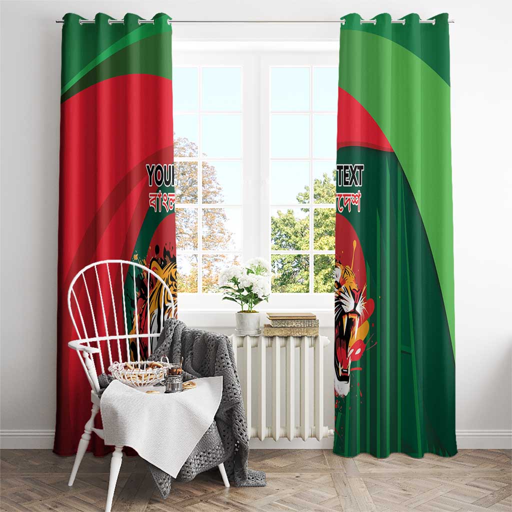 Royal Bengal Tiger Bangladesh Personalized Window Curtain - Wonder Print Shop