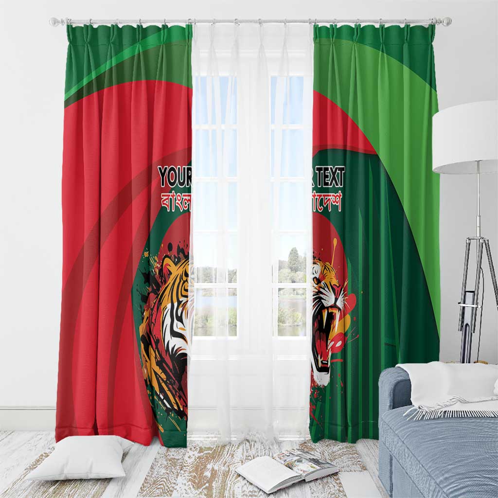Royal Bengal Tiger Bangladesh Personalized Window Curtain - Wonder Print Shop