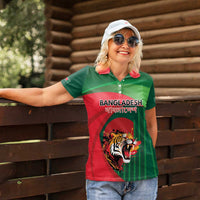Royal Bengal Tiger Bangladesh Personalized Women Polo Shirt - Wonder Print Shop