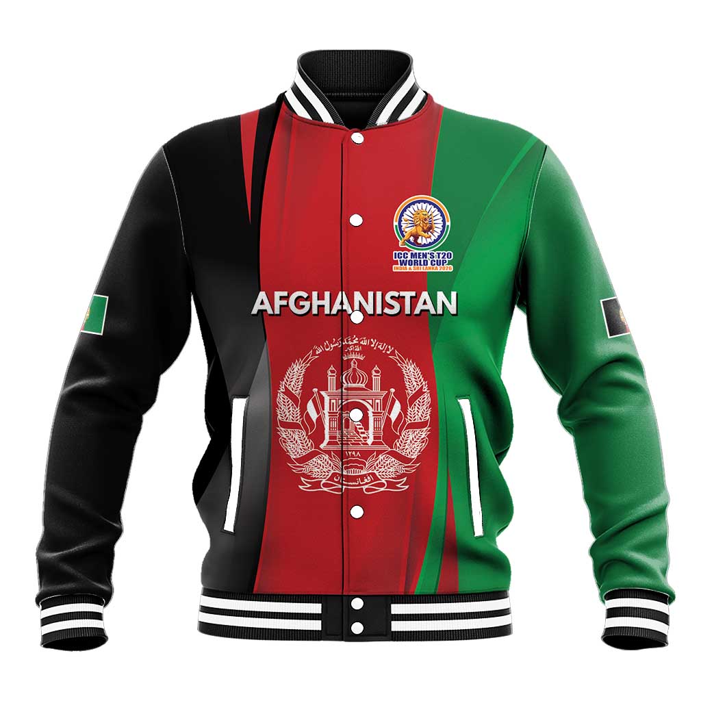 Custom Afghanistan Cricket Spirit 2026 Baseball Jacket World T20 Edition - Wonder Print Shop