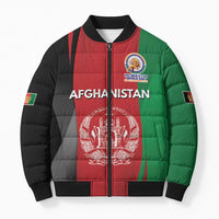 Custom Afghanistan Cricket Spirit 2026 Bomber Puffer Jacket World T20 Edition - Wonder Print Shop