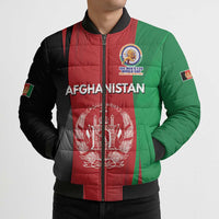 Custom Afghanistan Cricket Spirit 2026 Bomber Puffer Jacket World T20 Edition - Wonder Print Shop