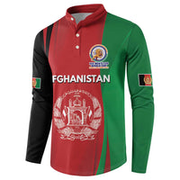 Custom Afghanistan Cricket Spirit 2026 Button Sweatshirt World T20 Edition - Wonder Print Shop