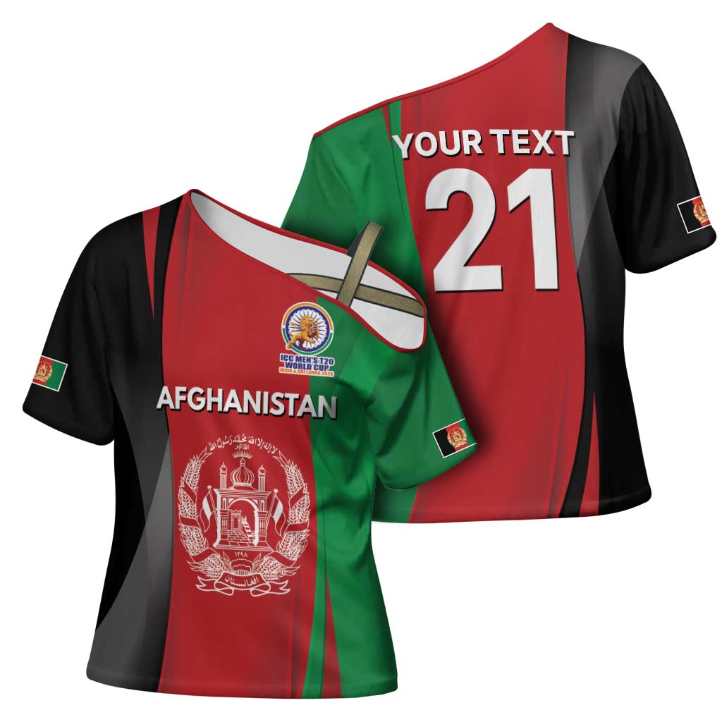 Custom Afghanistan Cricket Spirit 2026 Cross Shoulder Shirt World T20 Edition - Wonder Print Shop