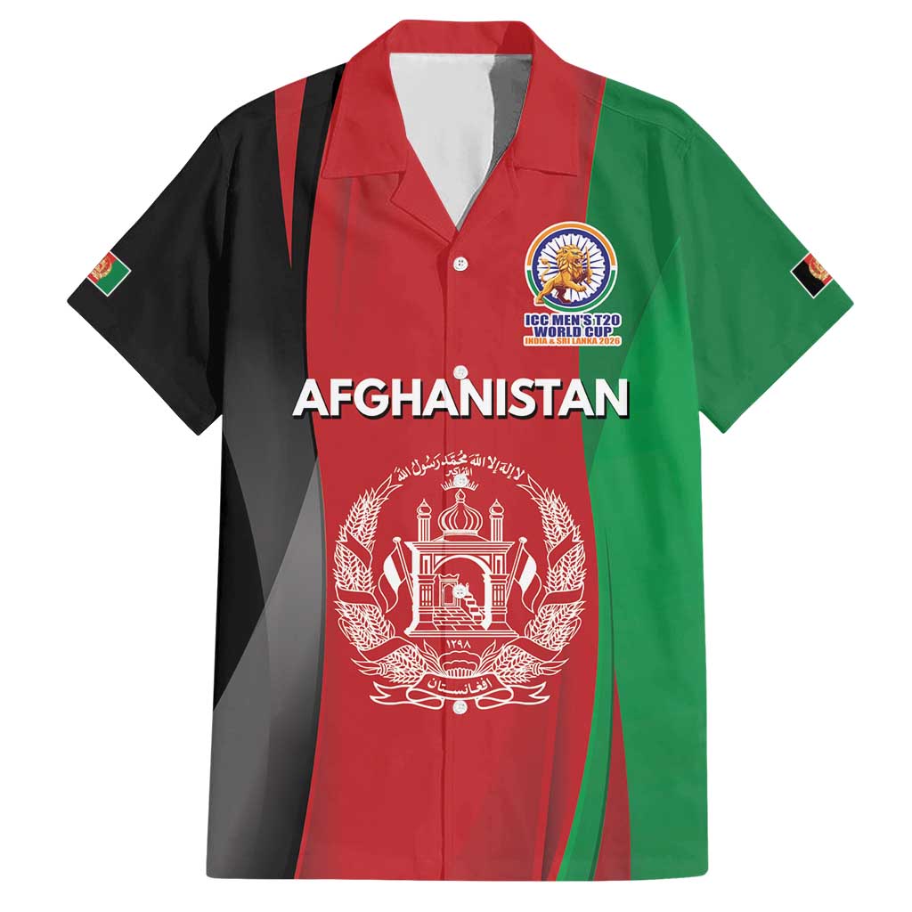 Custom Afghanistan Cricket Spirit 2026 Hawaiian Shirt World T20 Edition - Wonder Print Shop
