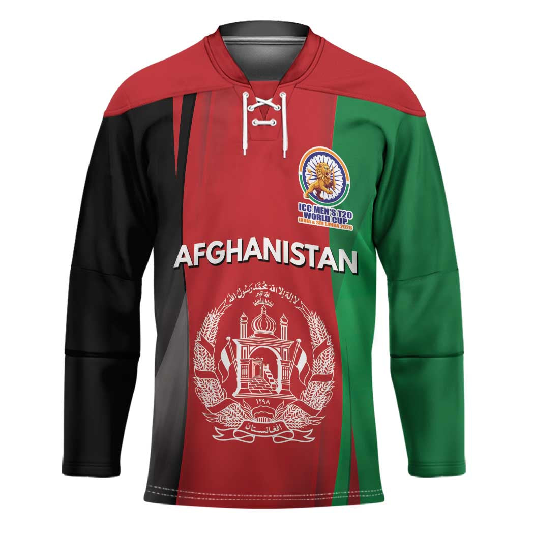 Custom Afghanistan Cricket Spirit 2026 Hockey Jersey World T20 Edition - Wonder Print Shop