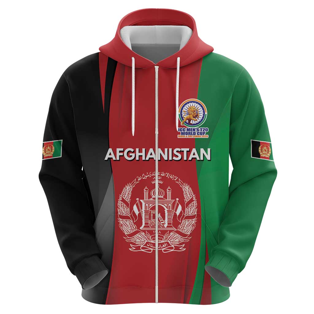 Custom Afghanistan Cricket Spirit 2026 Hoodie World T20 Edition - Wonder Print Shop