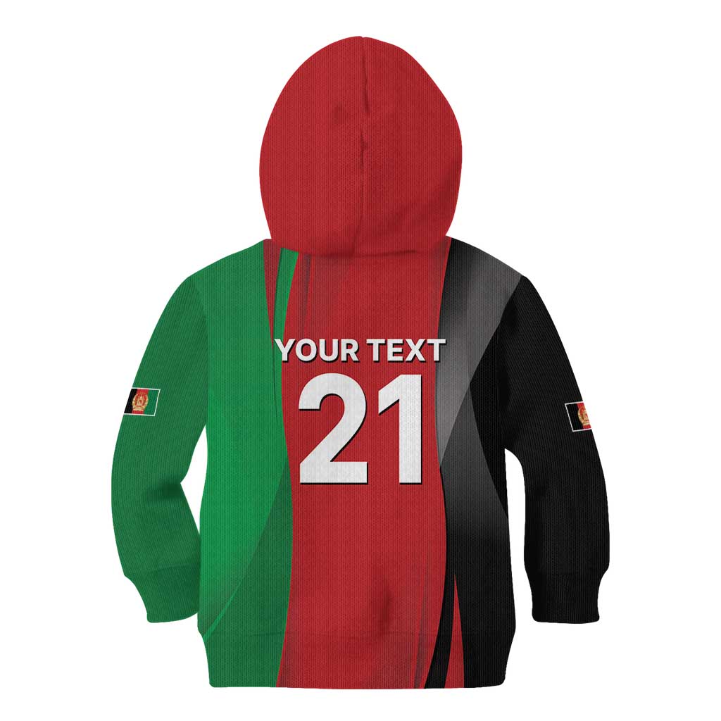 Custom Afghanistan Cricket Spirit 2026 Kid Hoodie World T20 Edition - Wonder Print Shop