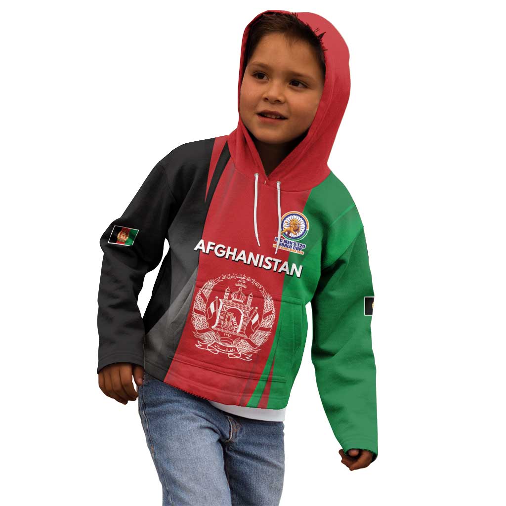 Custom Afghanistan Cricket Spirit 2026 Kid Hoodie World T20 Edition - Wonder Print Shop