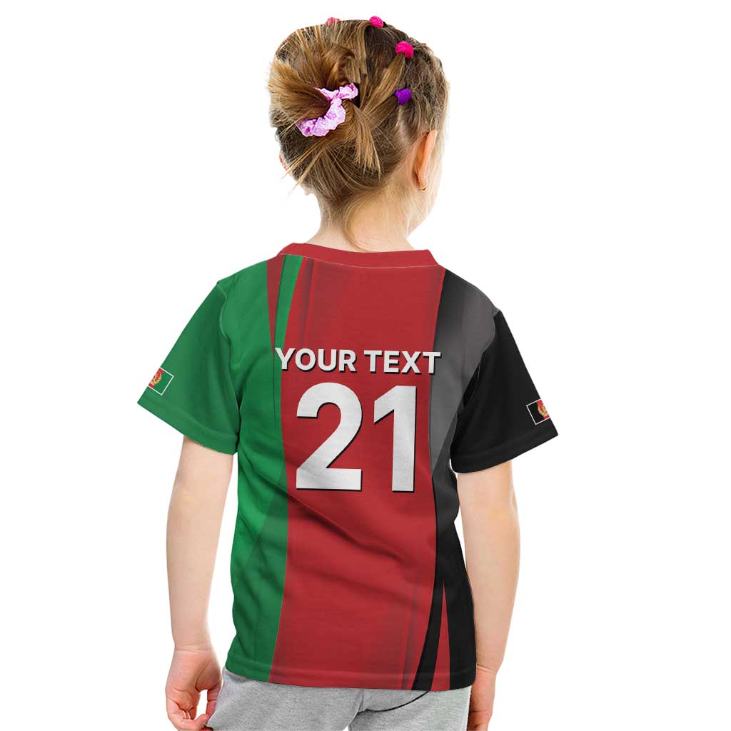 Custom Afghanistan Cricket Spirit 2026 Kid T Shirt World T20 Edition - Wonder Print Shop