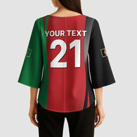 Custom Afghanistan Cricket Spirit 2026 Kimono Sleeve Blouse World T20 Edition - Wonder Print Shop