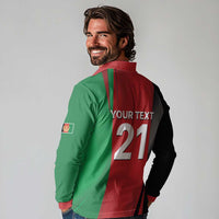Custom Afghanistan Cricket Spirit 2026 Long Sleeve Polo Shirt World T20 Edition - Wonder Print Shop