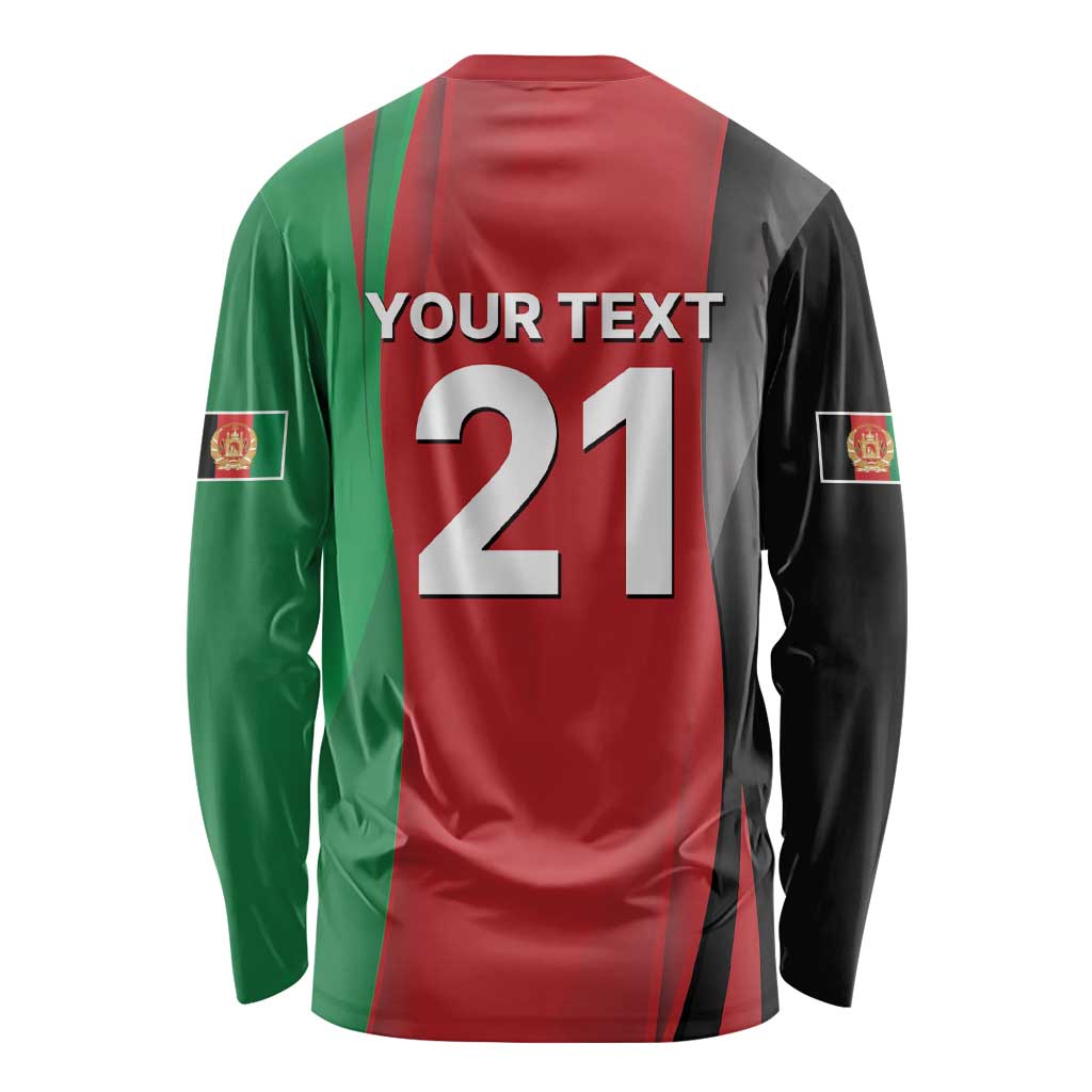 Custom Afghanistan Cricket Spirit 2026 Long Sleeve Shirt World T20 Edition - Wonder Print Shop