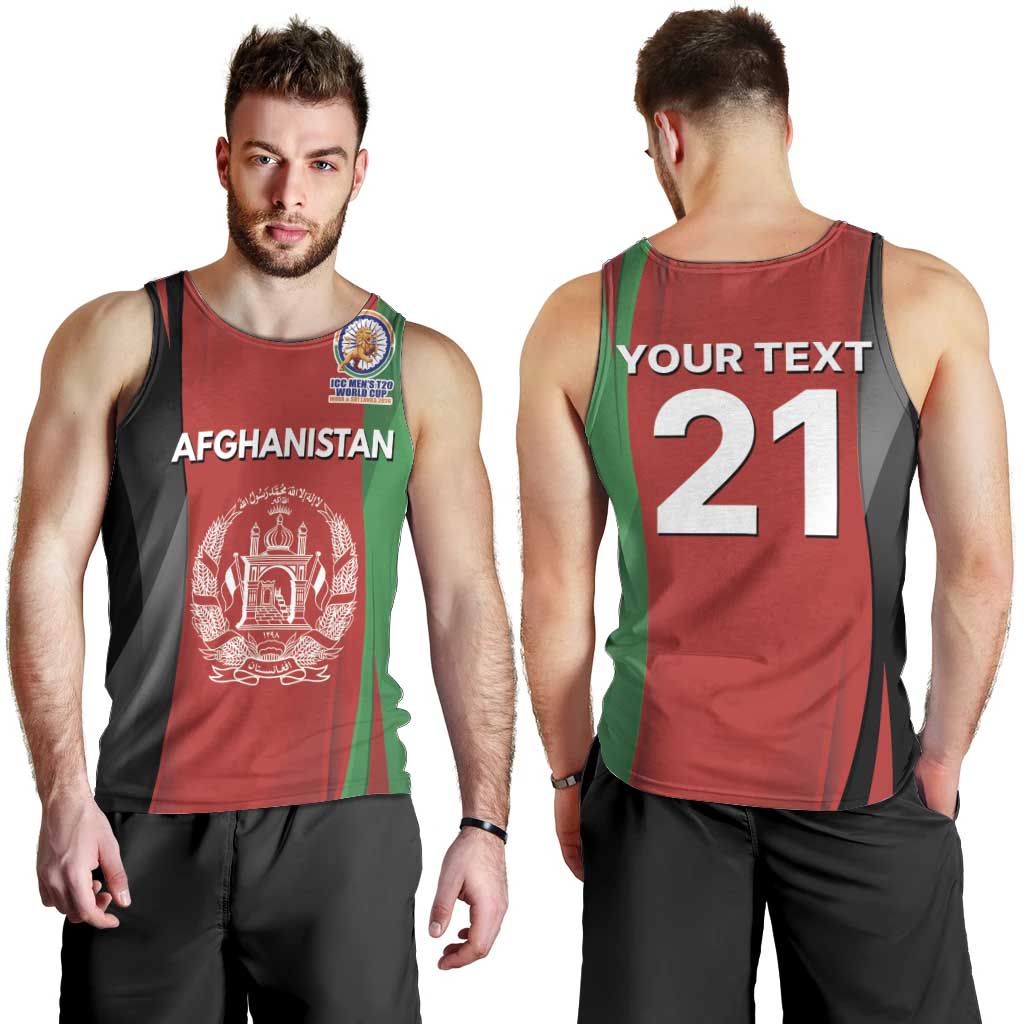 Custom Afghanistan Cricket Spirit 2026 Men Tank Top World T20 Edition - Wonder Print Shop